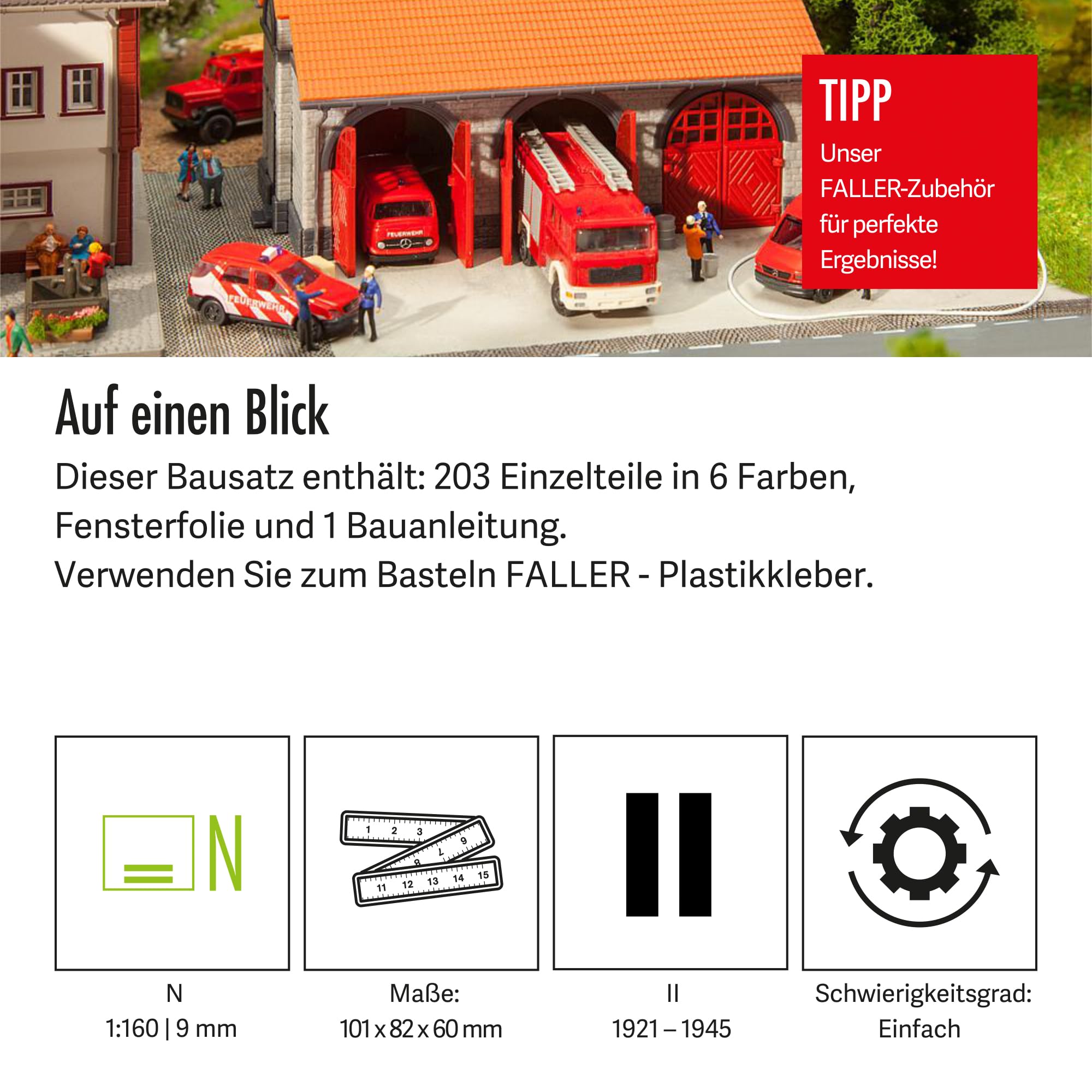 faller-feuerwehrger-tehaus-n-modellbausatz-101-x-82-x-60-mm-203-teile image 4