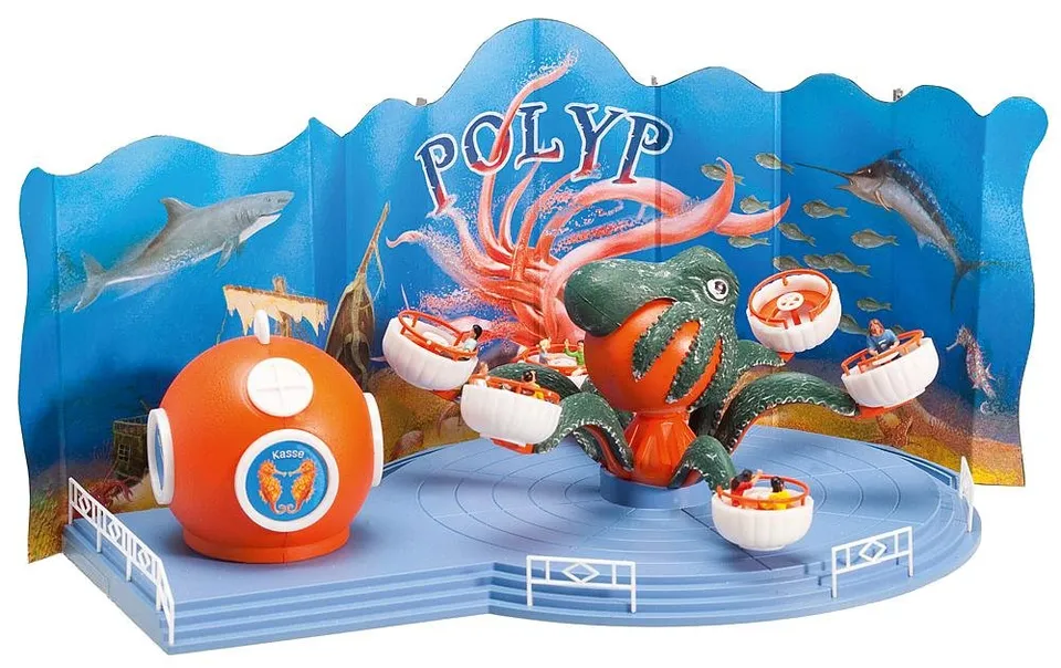 faller-140341-kirmes-set-mit-polyp-kirmesfahrgesch-ft-spur-h0 image 1