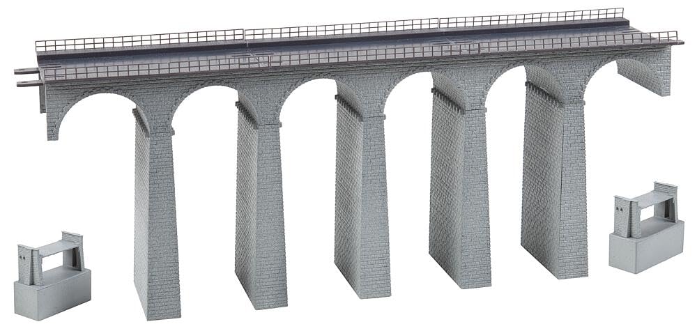 faller-viadukt-set-2-gleisig-gerade-spur-n-386-mm image 2