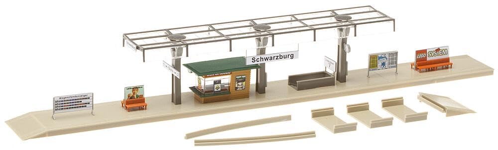 faller-120188-bahnsteig-mit-kiosk-geb-ude-bausatz-spur-h0 image 2