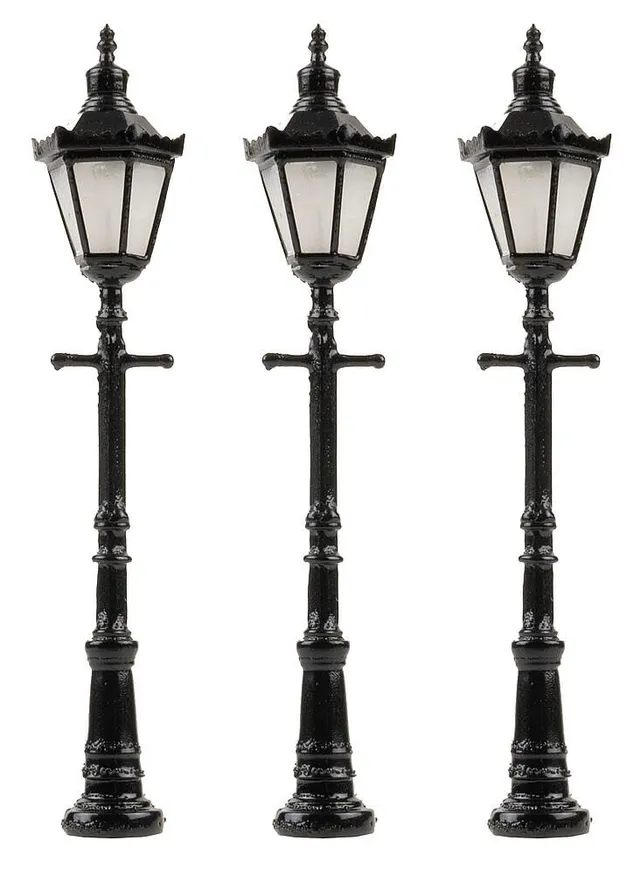faller-272128-led-parklaterne-sechskant-warmwei-3-st-ck image 1