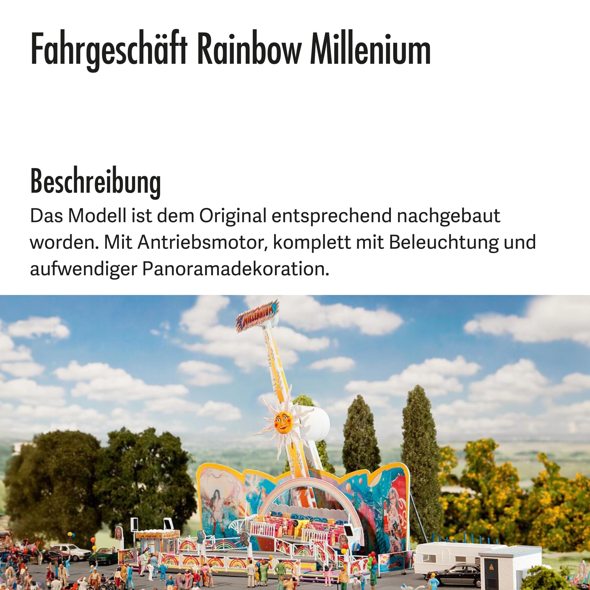faller-rainbow-millenium-fahrgesch-ft-modellbausatz-h0-261-teile-245-x-185-x-260 image 3