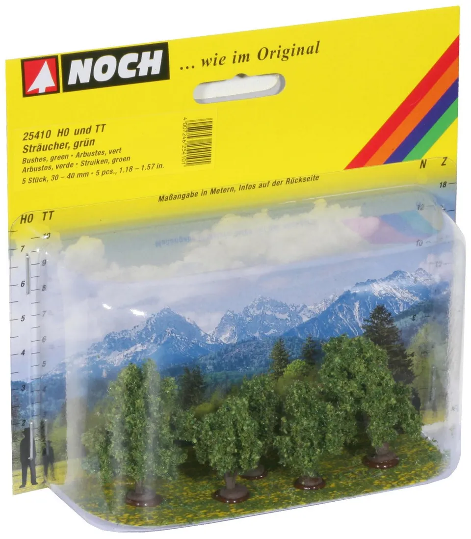 noch-25410-str-ucher-gr-n-3-4-cm-h0-tt-5-st-ck image 1