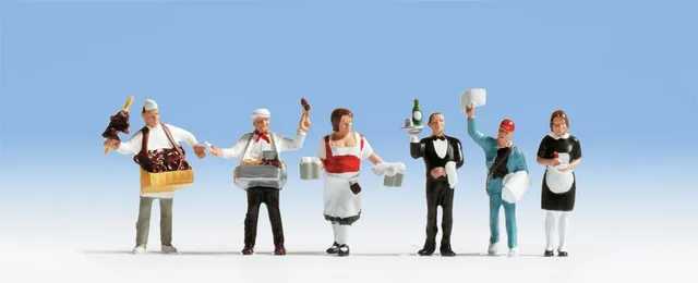 noch-h0-figuren-set-servicepersonal-kunststoff-handbemalt image 1