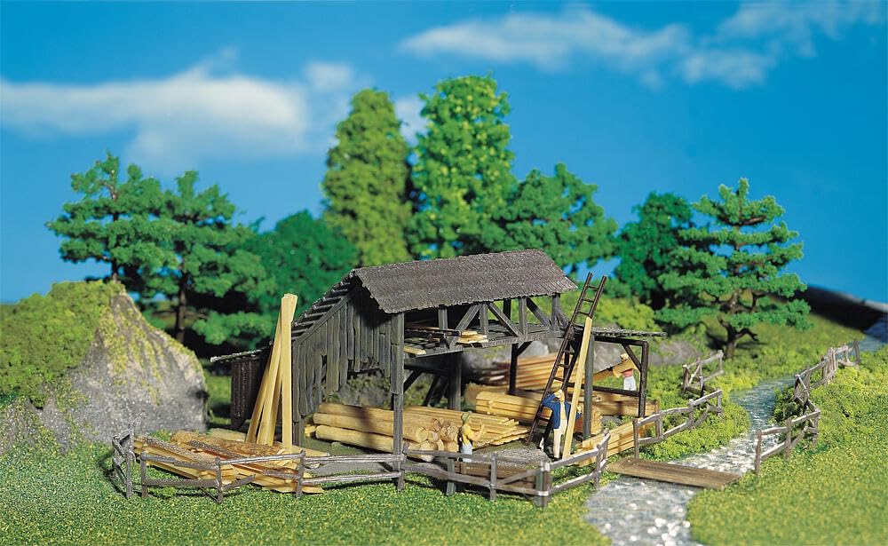 faller-272530-holzlager-spur-n-bausatz-mit-st-mmen-und-brettern image 2