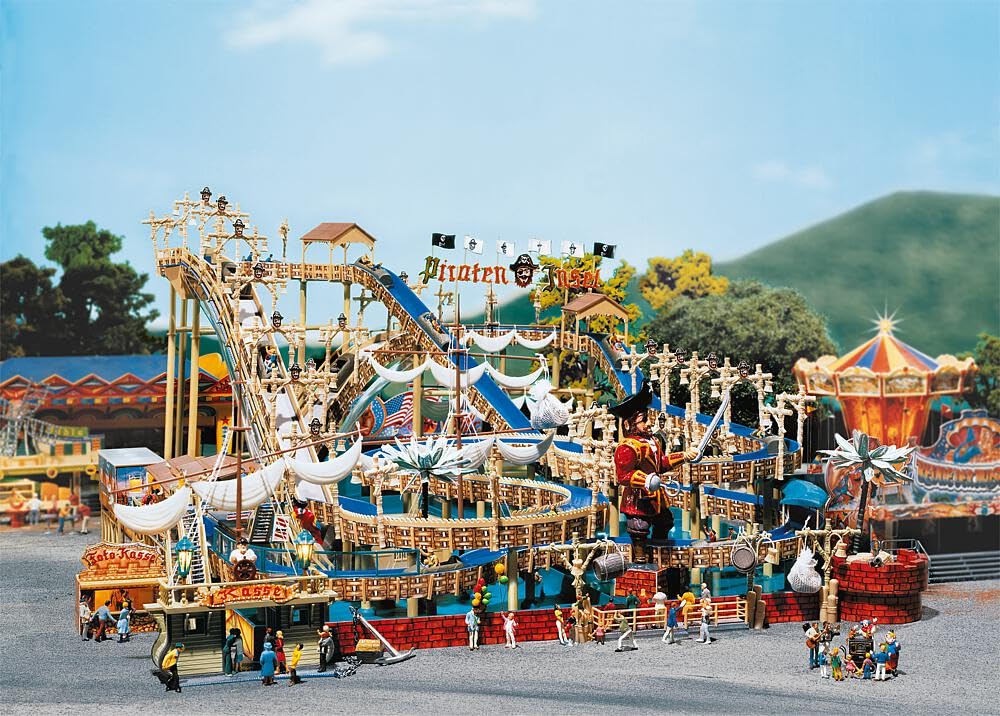 faller-140430-wildwasserbahn-pirateninsel-karussell-modell image 1
