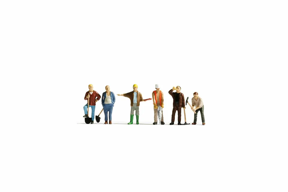 noch-15110-bauarbeiter-figuren-set-spur-h0-1-87 image 1
