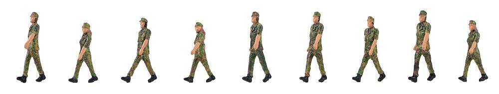 faller-soldaten-im-gleichschritt-figuren-set image 1