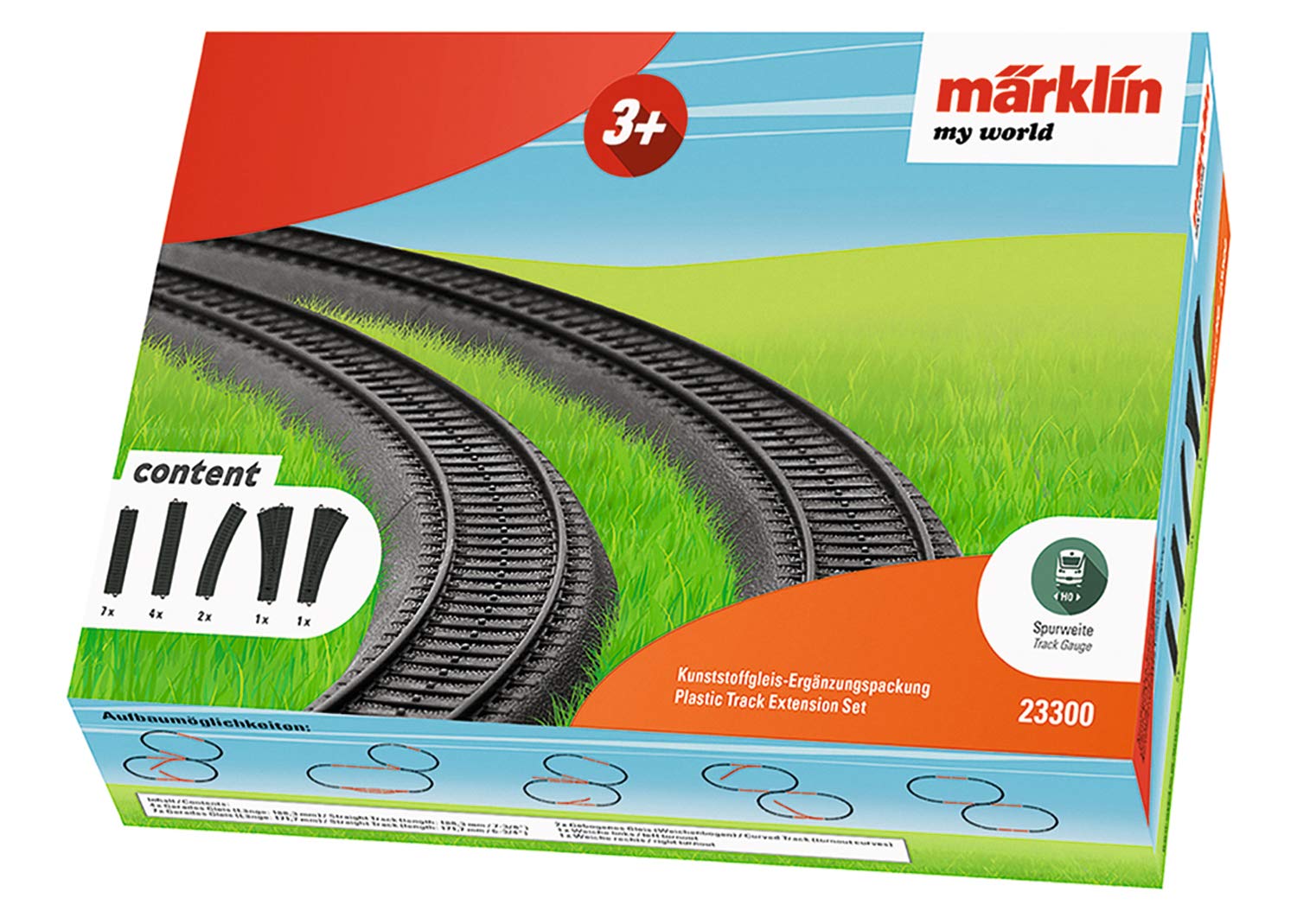 m-rklin-my-world-23300-kunststoffgleis-erg-nzungspackung-spur-h0 image 1