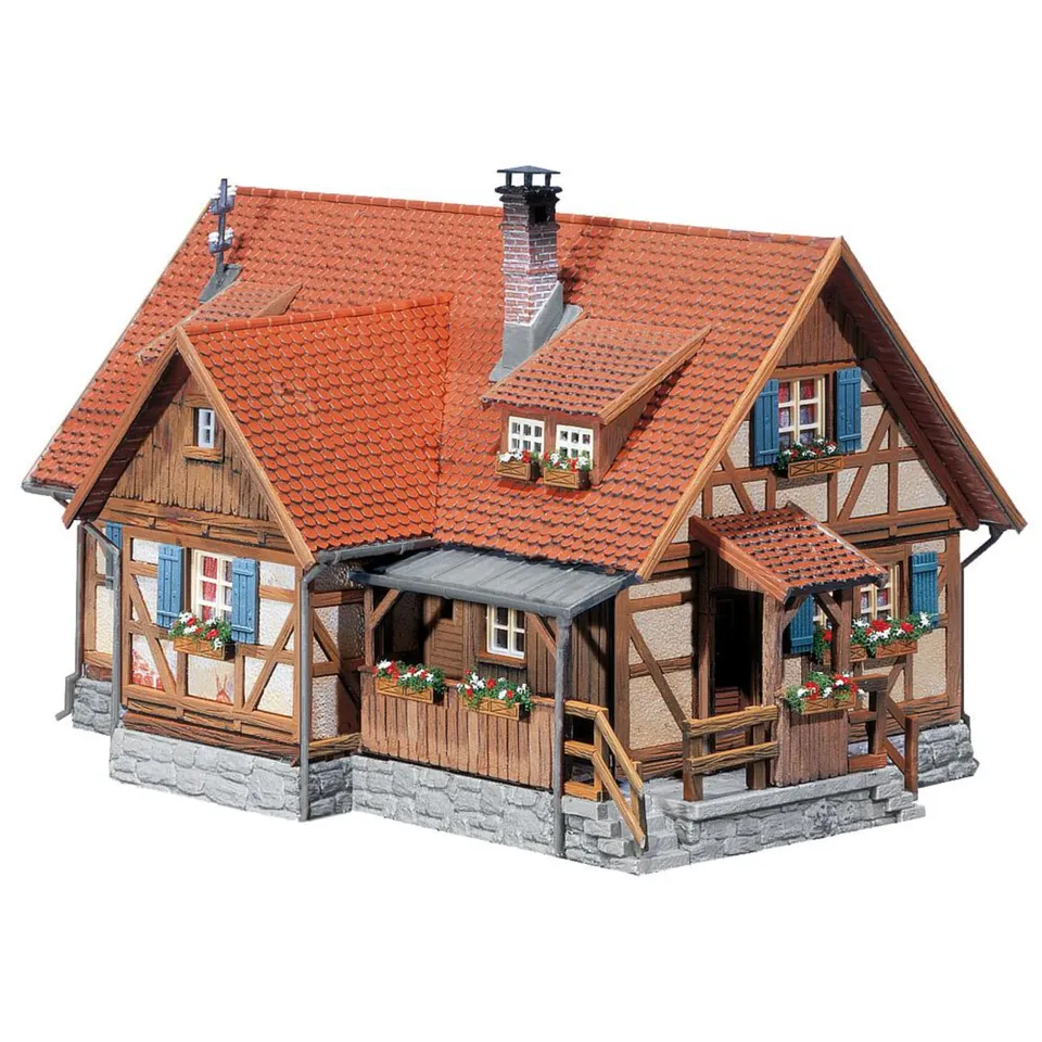 faller-l-ndliches-fachwerkhaus-h0-bausatz-145-x-103-x-89-mm-195-teile image 1