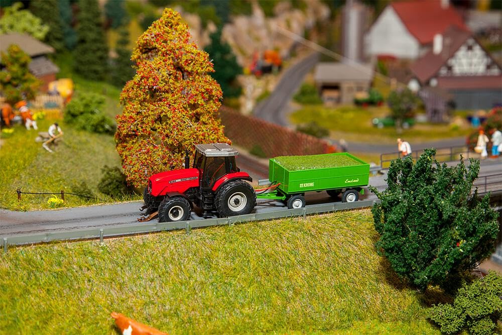 faller-161536-traktor-mf-mit-anh-nger-h0-wiking-epoche-v image 2