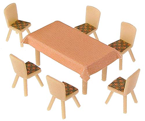 faller-180442-tische-und-st-hle-rot-set-spur-h0 image 2