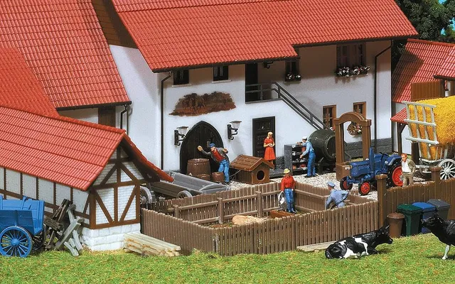 faller-272403-lattenzaun-n-20-st-ck-landschaftsbau image 1