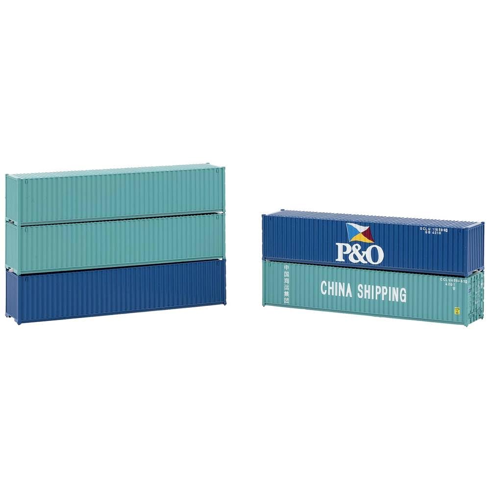 faller-182151-40-container-5er-set-china-shipping-p-o-spur-h0 image 1
