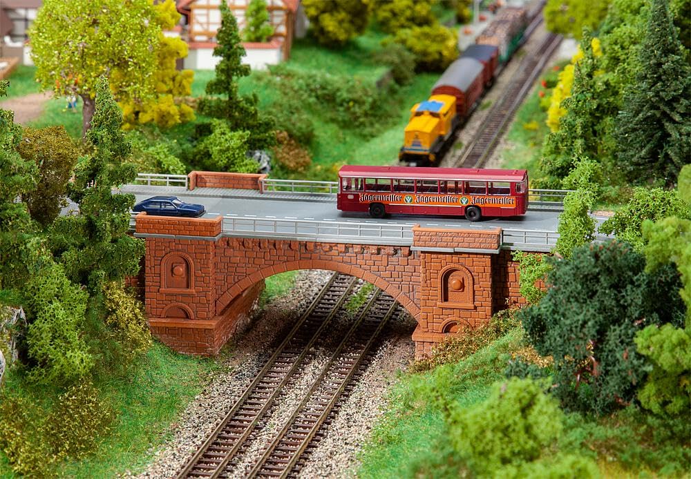 faller-bogenbr-cke-eisenbahn-stra-enbr-cke-bausatz-spur-n image 1