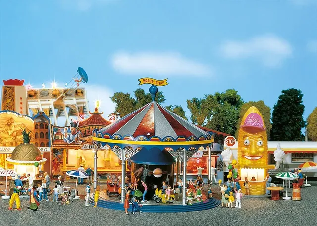 faller-140329-kinderkarussell-h0-kirmes-bausatz-mit-motor-12-16v image 1