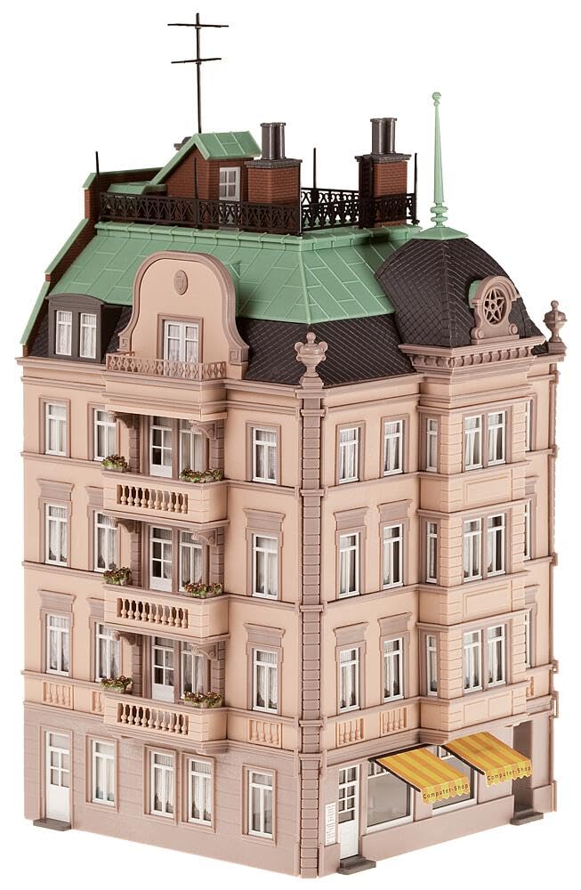 faller-130918-stadthaus-goethestra-e-88-h0-4-st-ckig-mit-laden image 2