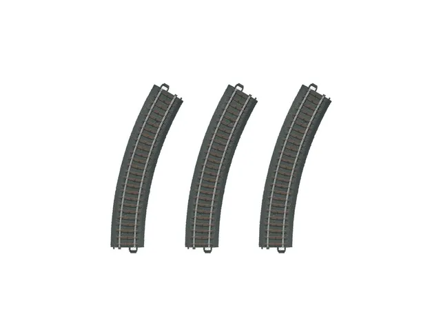 m-rklin-start-up-20130-c-gleis-gebogen-r1-30-h0-3-st-ck-360-mm image 1