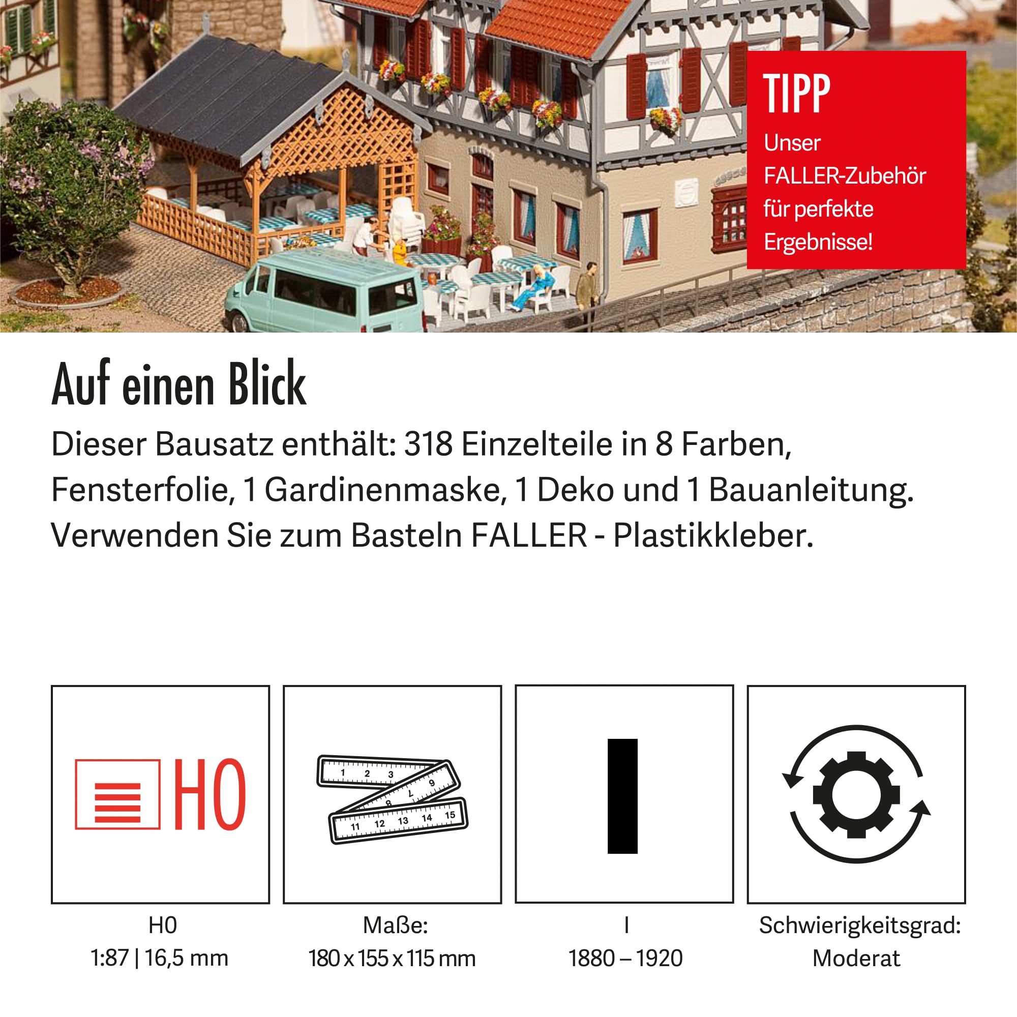 faller-130438-gasthaus-sonne-mit-laube-h0-bausatz image 4