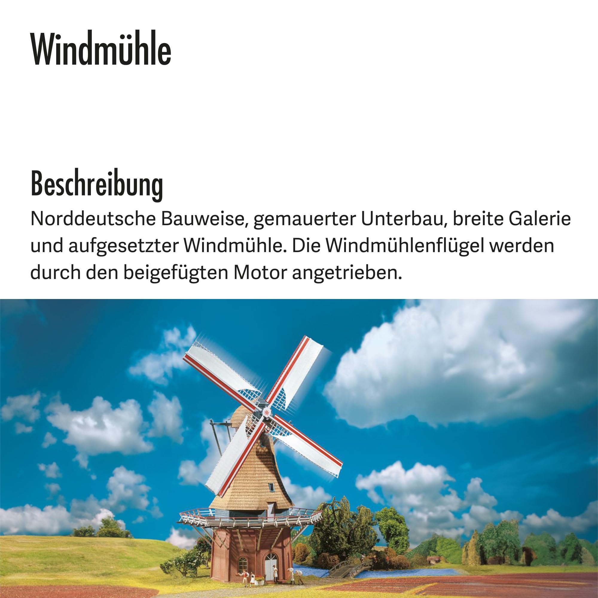 faller-friesische-windm-hle-modellbausatz-h0-180-x-180-x-320-mm image 3
