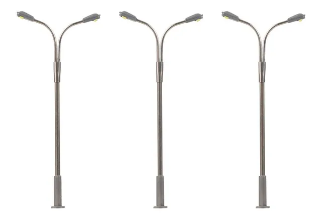 faller-272121-led-peitschenleuchten-zweiflammig-kaltwei-spur-n-3-st-ck image 1