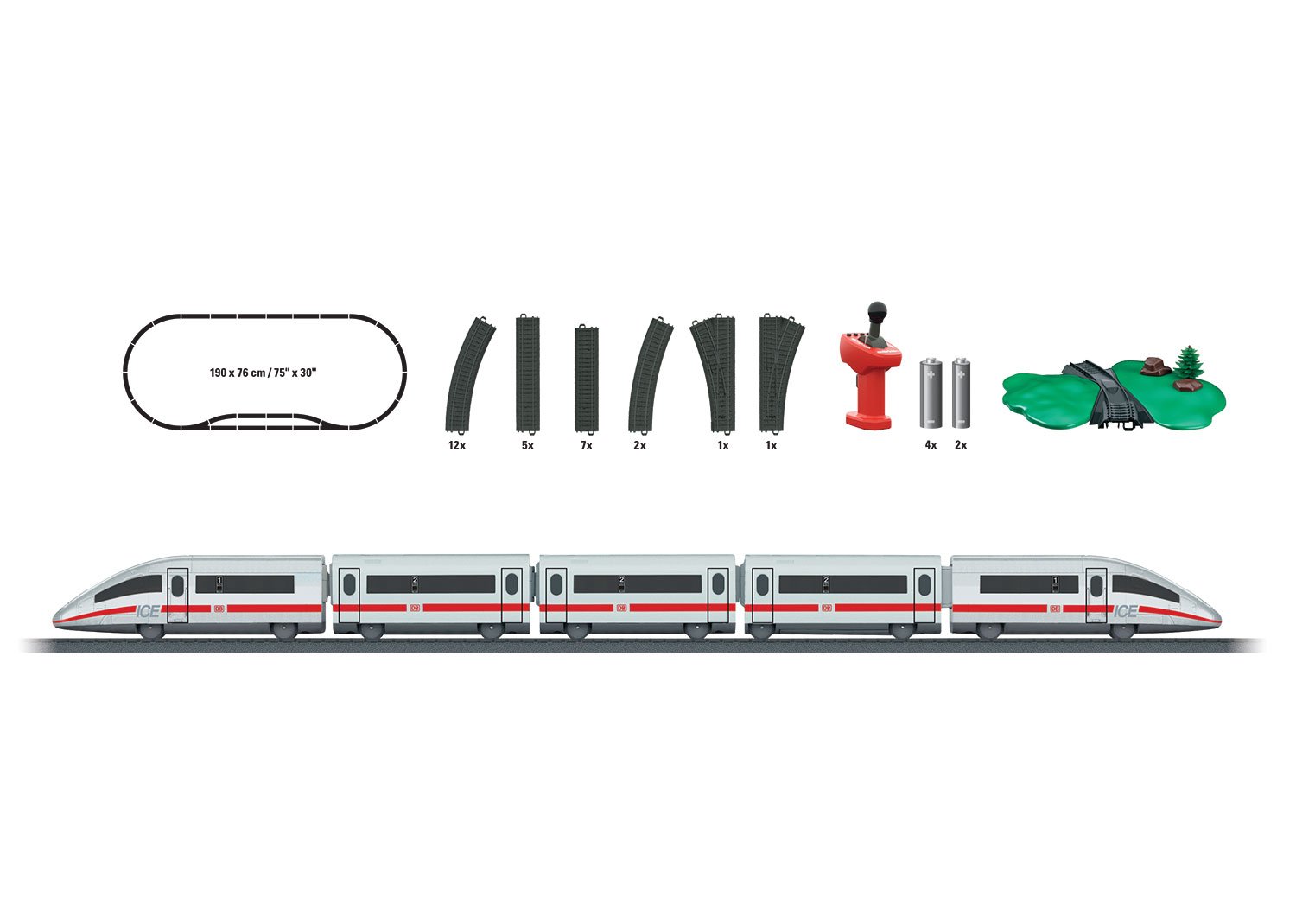 m-rklin-my-world-29330-startpackung-ice-3-5-teiliger-zug-spur-h0 image 1
