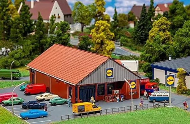faller-lidl-markt-supermarkt-geb-ude-bausatz-spur-n-epoche-v image 1