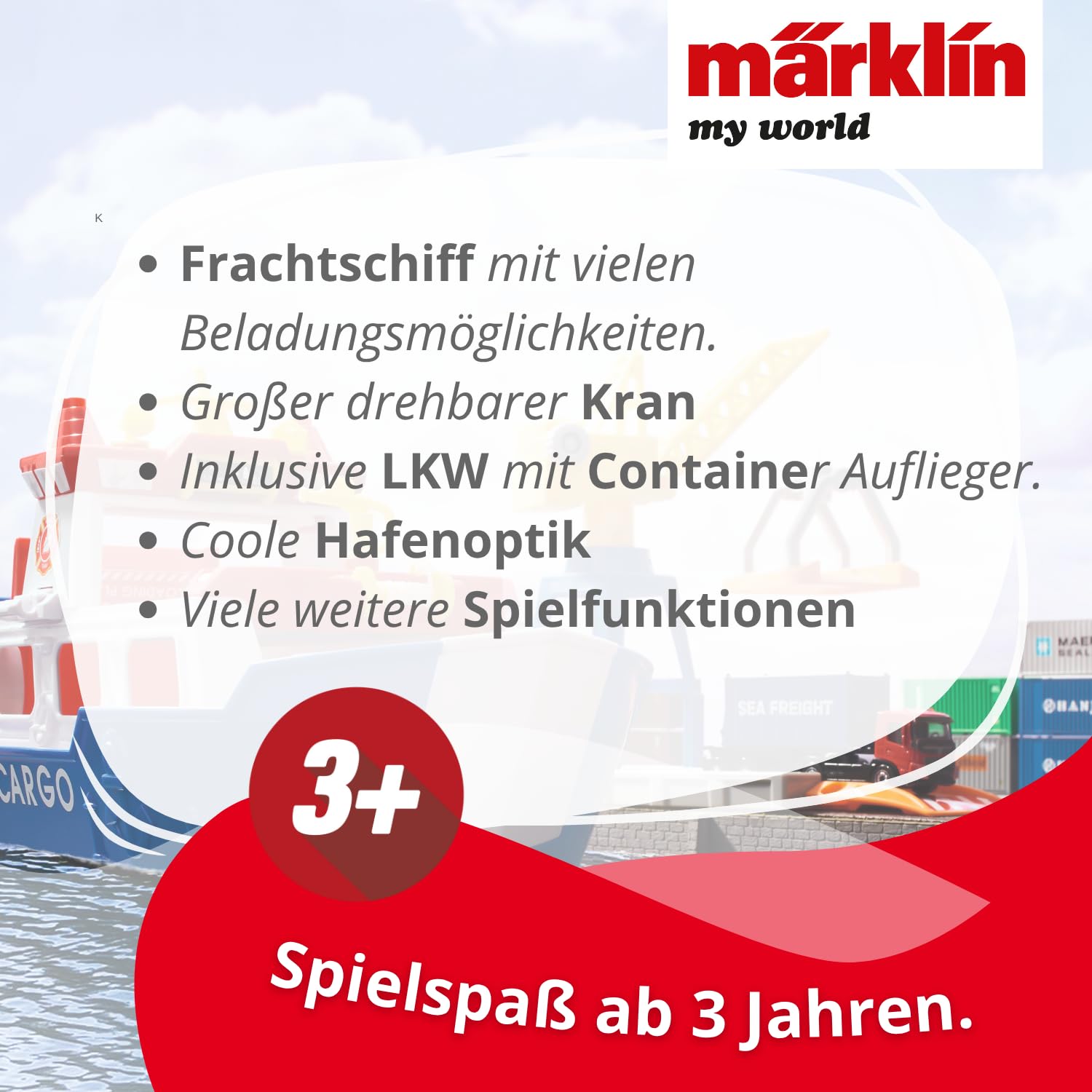 m-rklin-my-world-72223-frachtschiff-und-hafenkran-h0-spielset-ab-3-jahren image 3